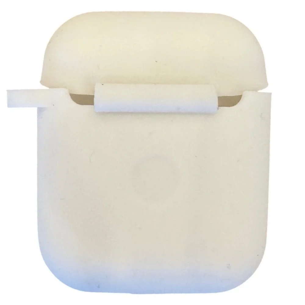 White Silicone AirPods Case Cactus Floral Wreath Boho Cover 1st 2nd Gen